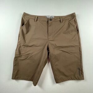 Fasthouse Kicker Hybrid Shorts Mens 38 Brown Speed Shop Active Casual Stretch